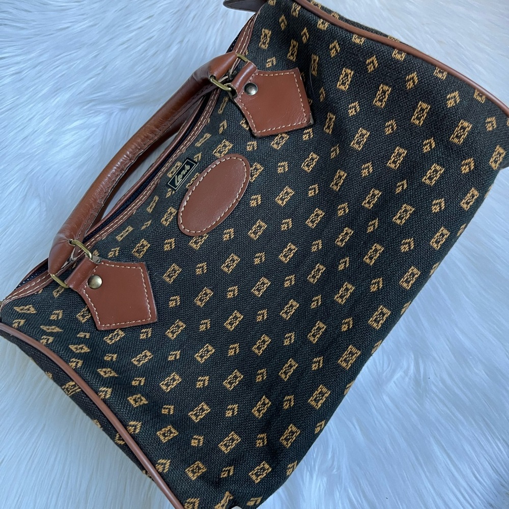 Rare Vintage Lark Tapestry Boston Bag